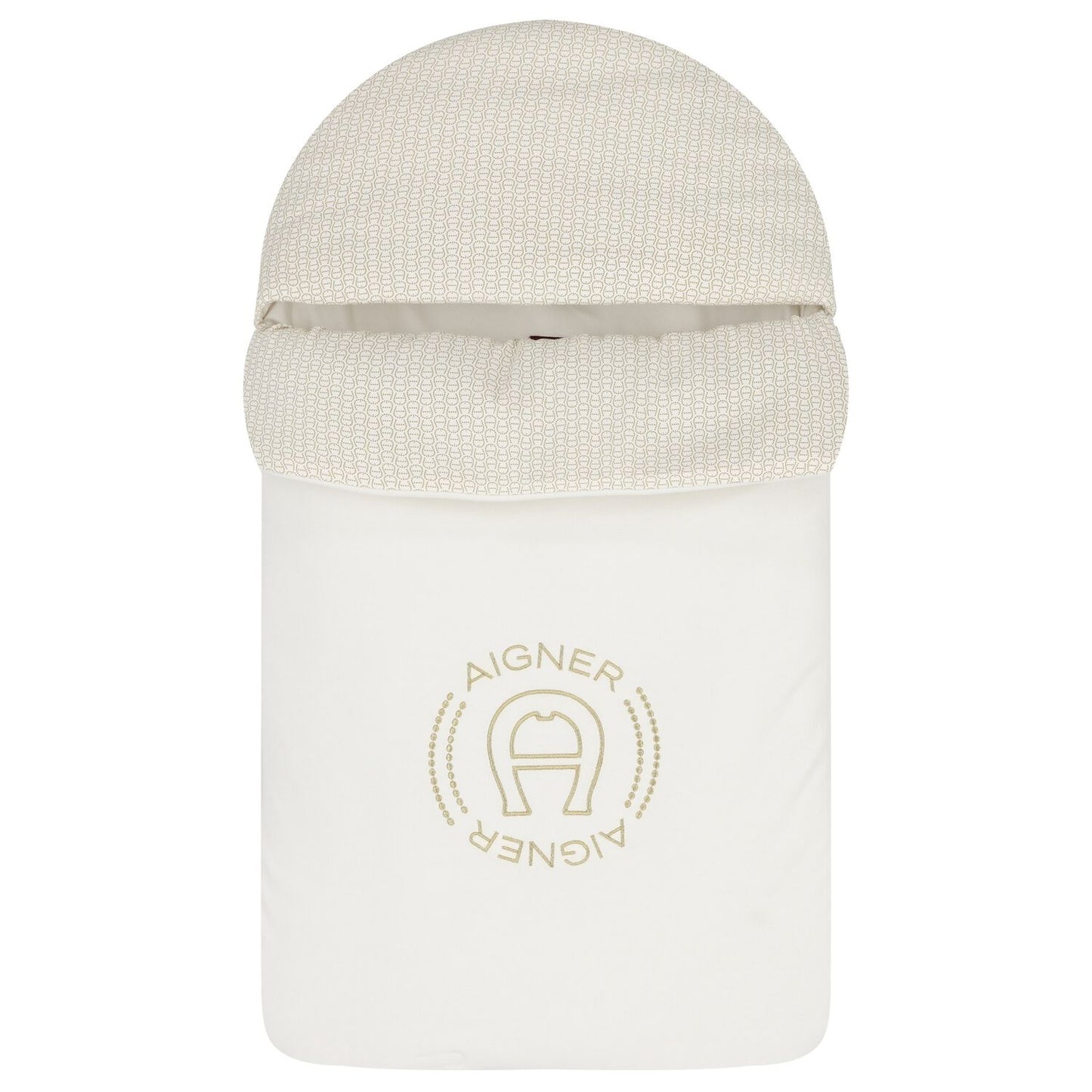AIGNER Unisex Ivory Logo Baby Nest