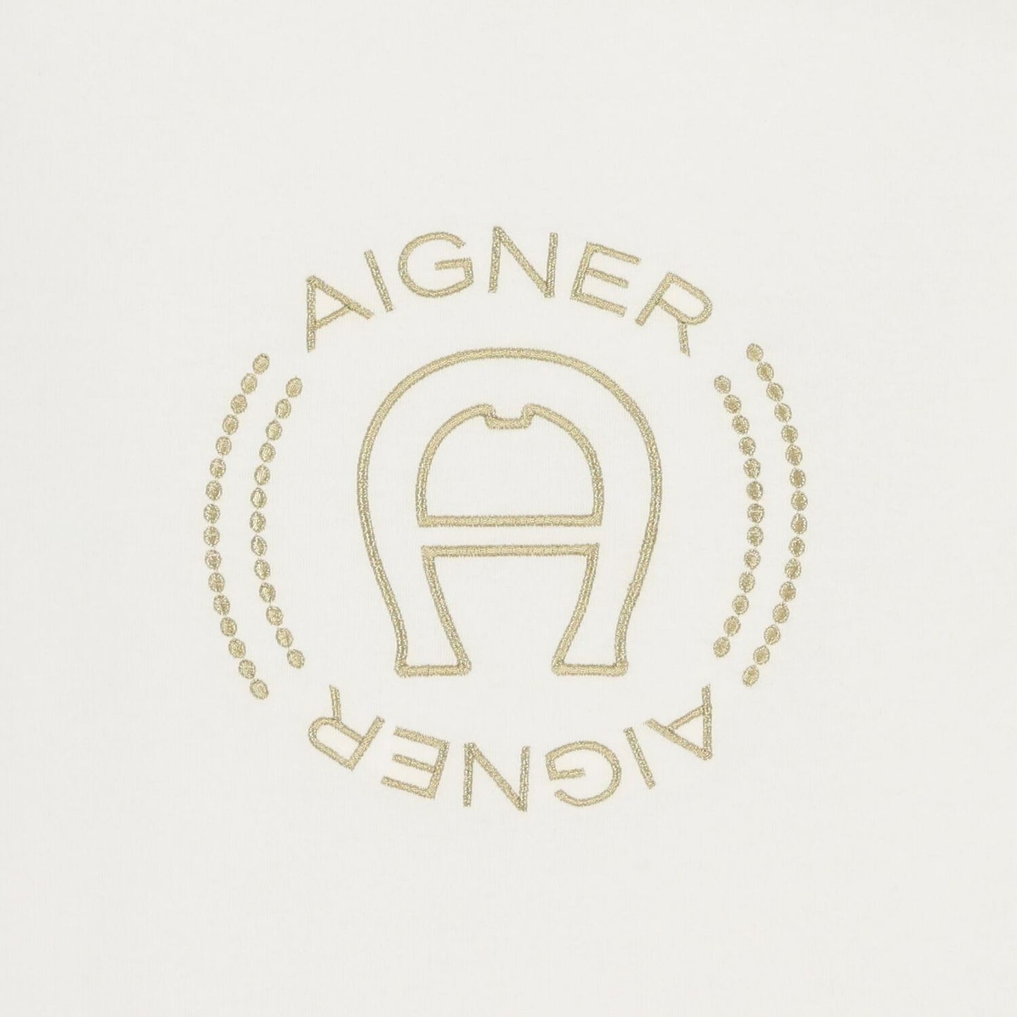 AIGNER Unisex Ivory Logo Baby Nest