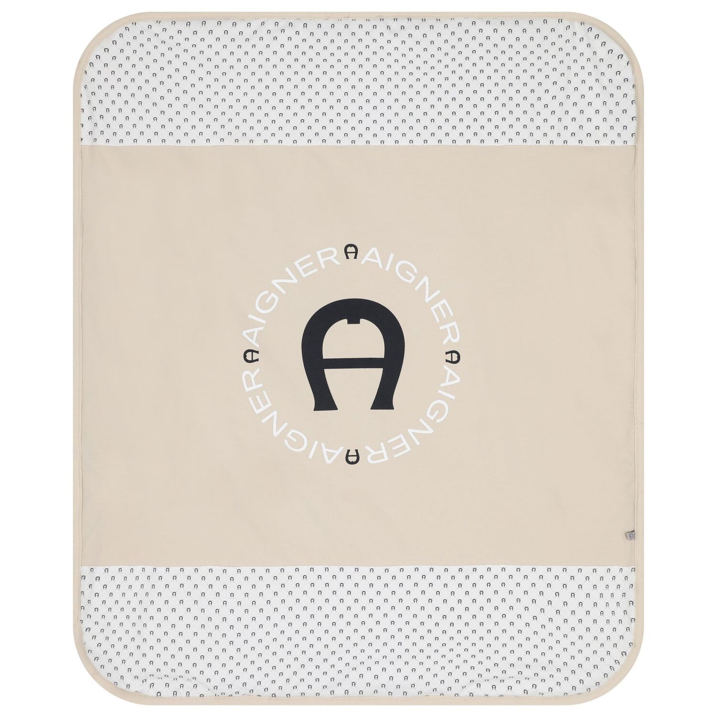 AIGNER Baby Boys Beige Logo Blanket