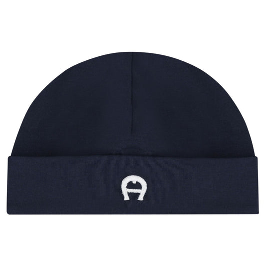 AIGNER Baby Boys Navy Blue Logo Hat