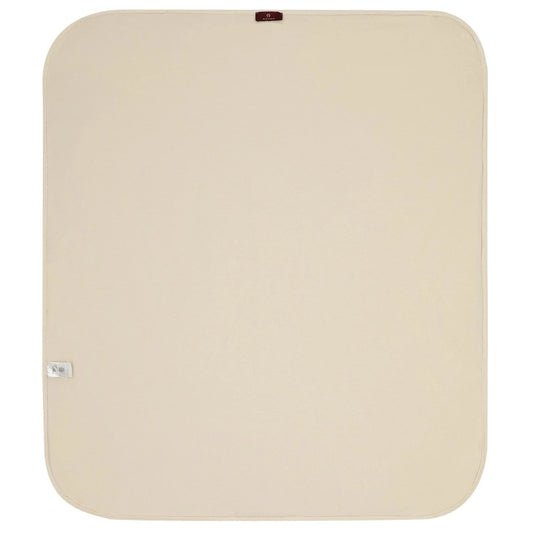 AIGNER Beige & White Logo Baby Blanket