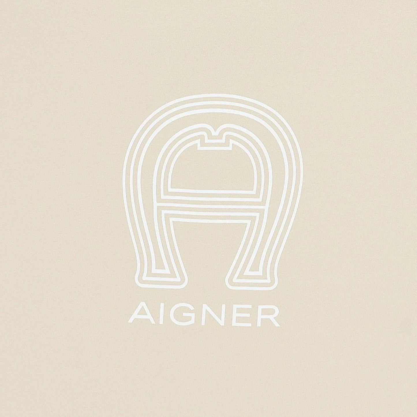 AIGNER Beige & White Logo Baby Nest