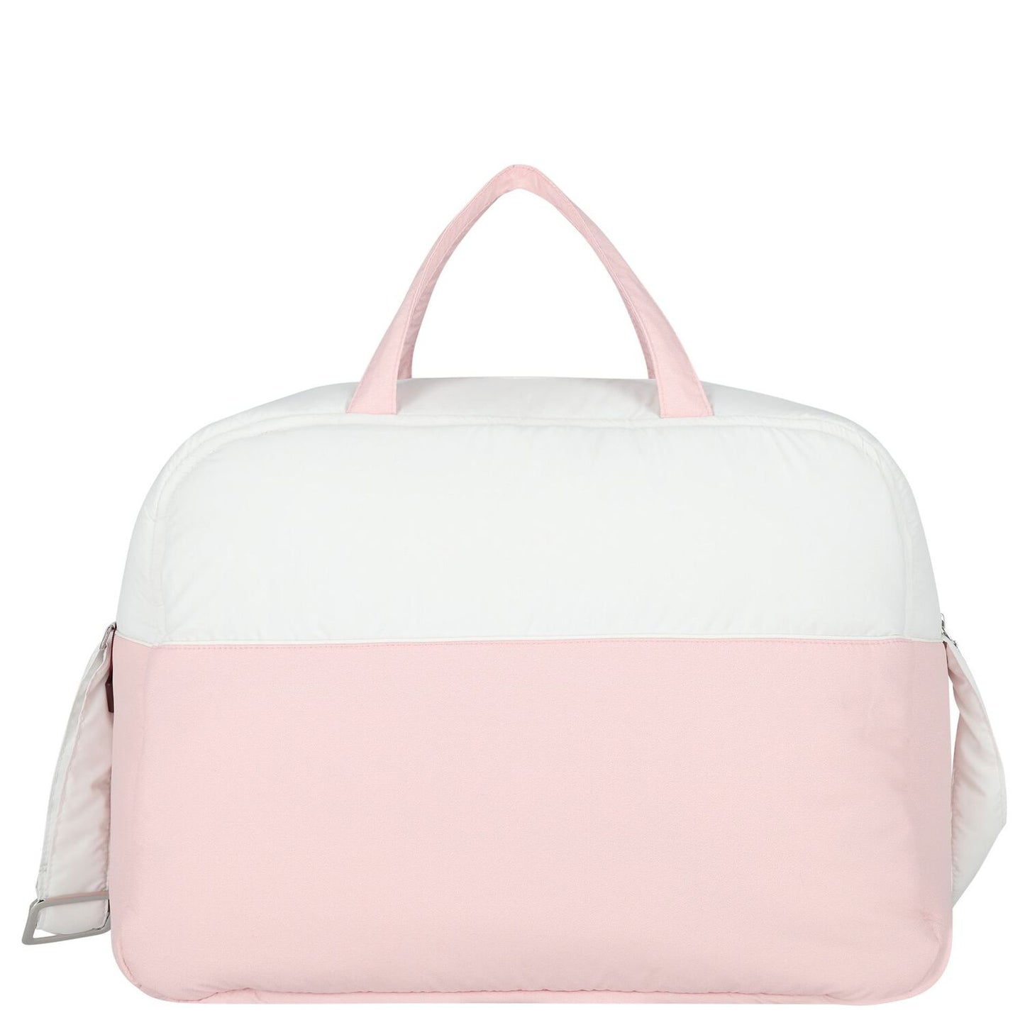 AIGNER Baby Girls White & Pink Logo Changing Bag with Mat
