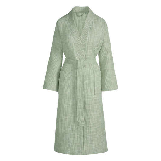 VANDYCK WOMEN EVELYN waffled bathrobe Light Olive