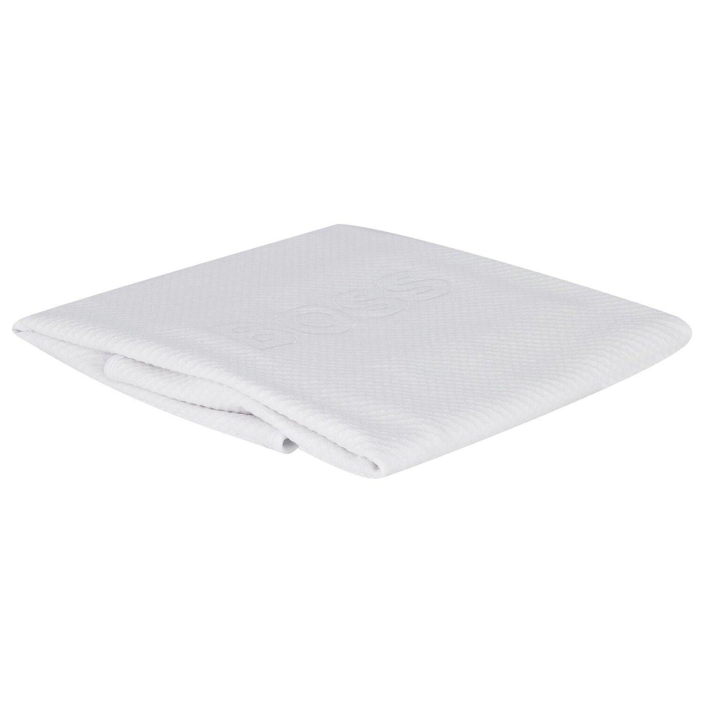 BOSS White Logo Baby Blanket