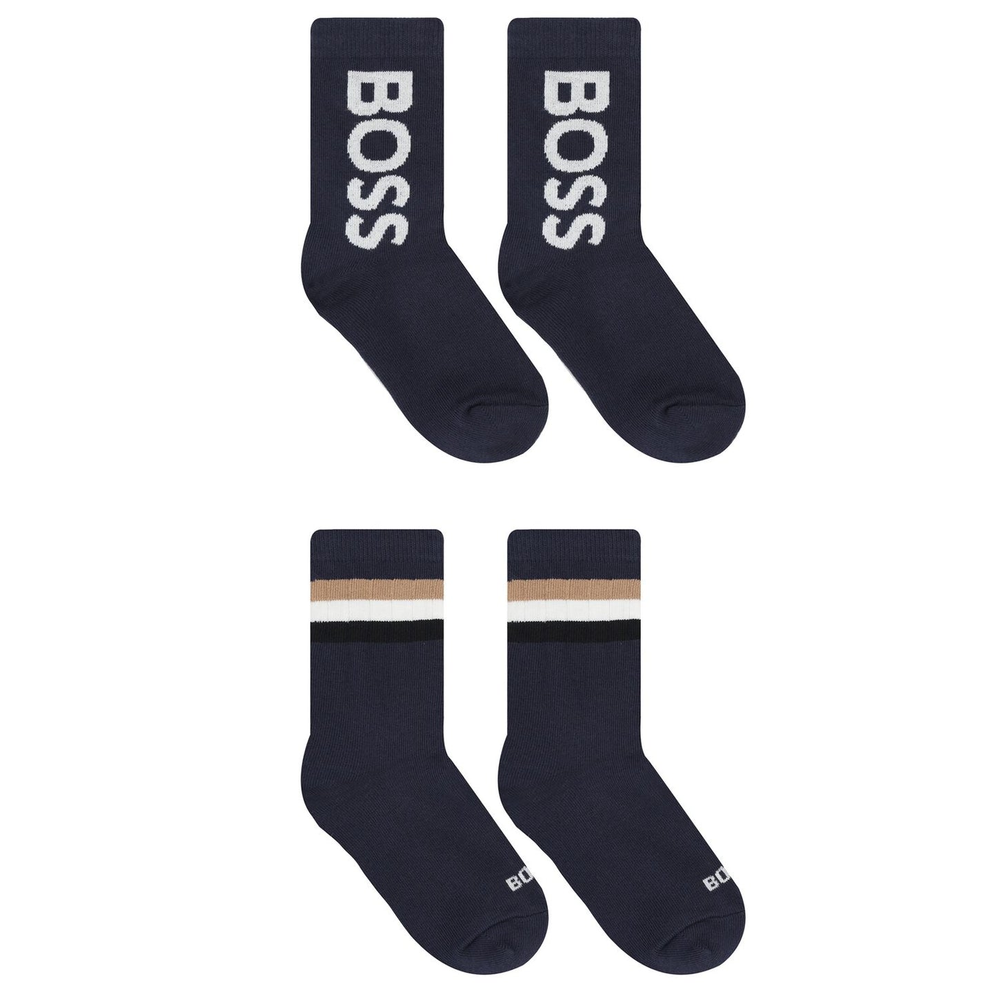 BOSS Boys Logo Socks ( 2-Pack )