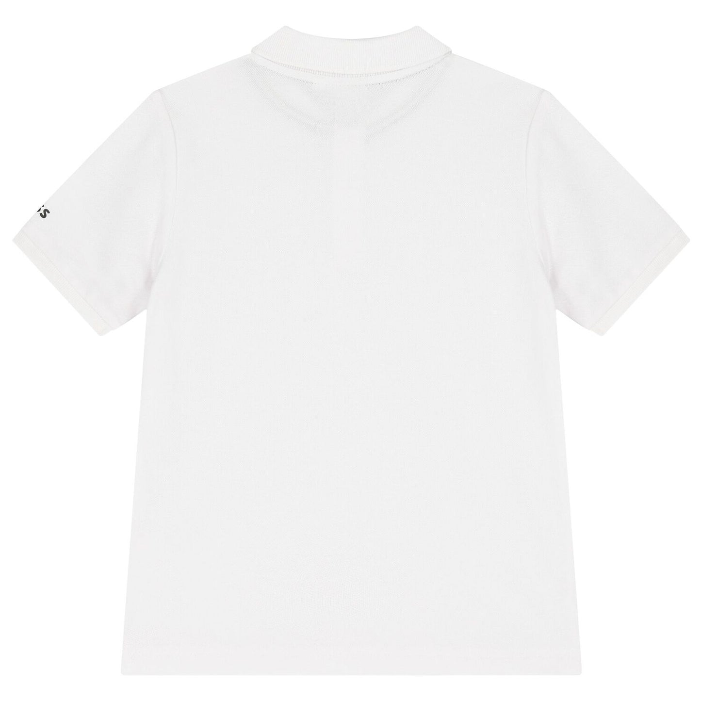 BOSS Boys White Logo Polo Shirt