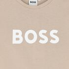 BOSS Boys Beige Logo T-Shirt