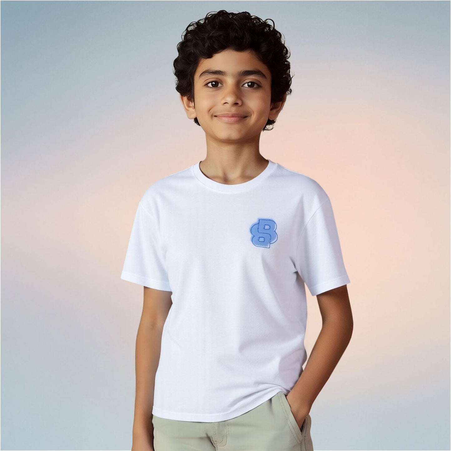 BOSS Boys White Logo T-Shirt