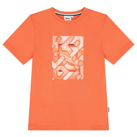 BOSS Boys Orange Logo T-Shirt