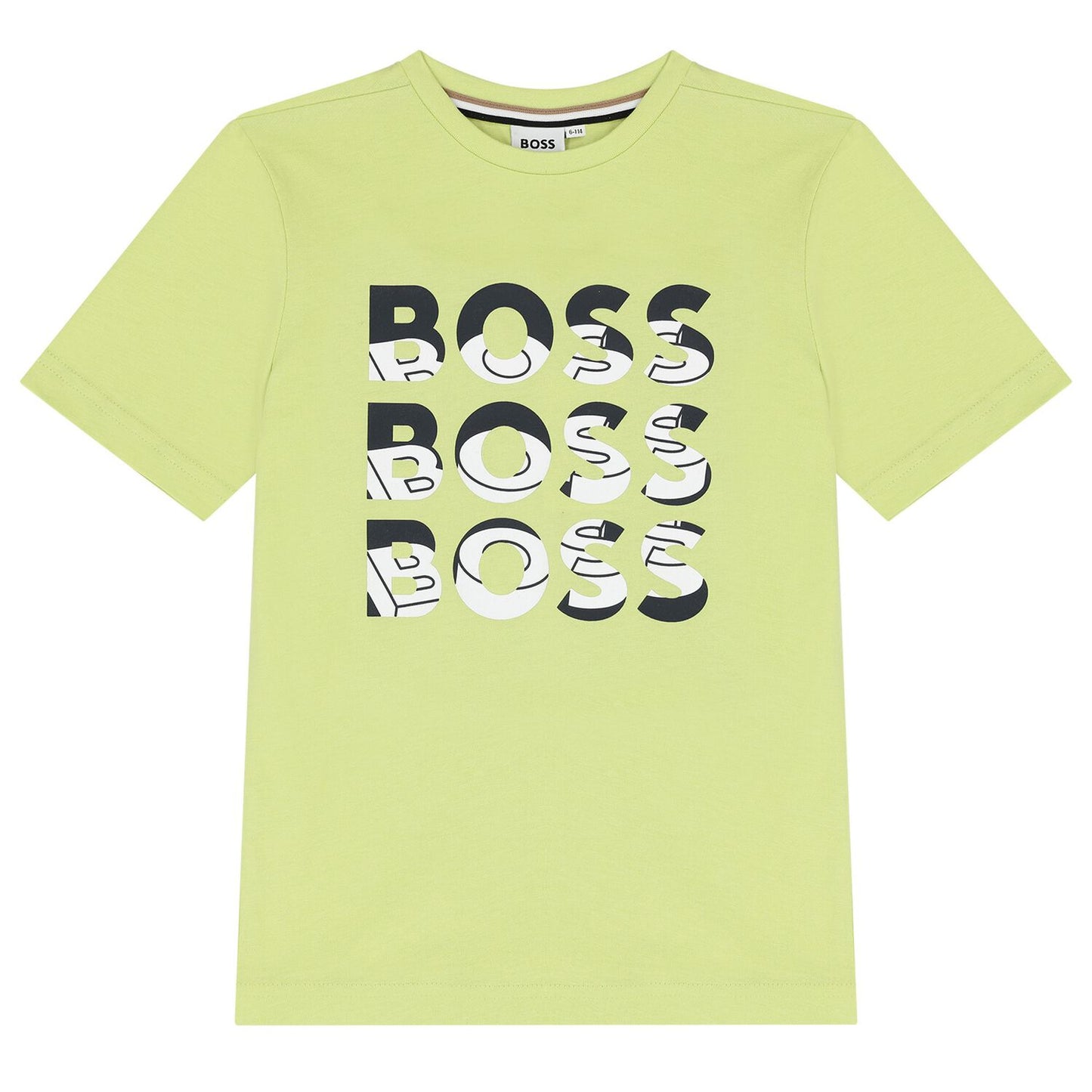BOSS Boys Lime Logo T-Shirt
