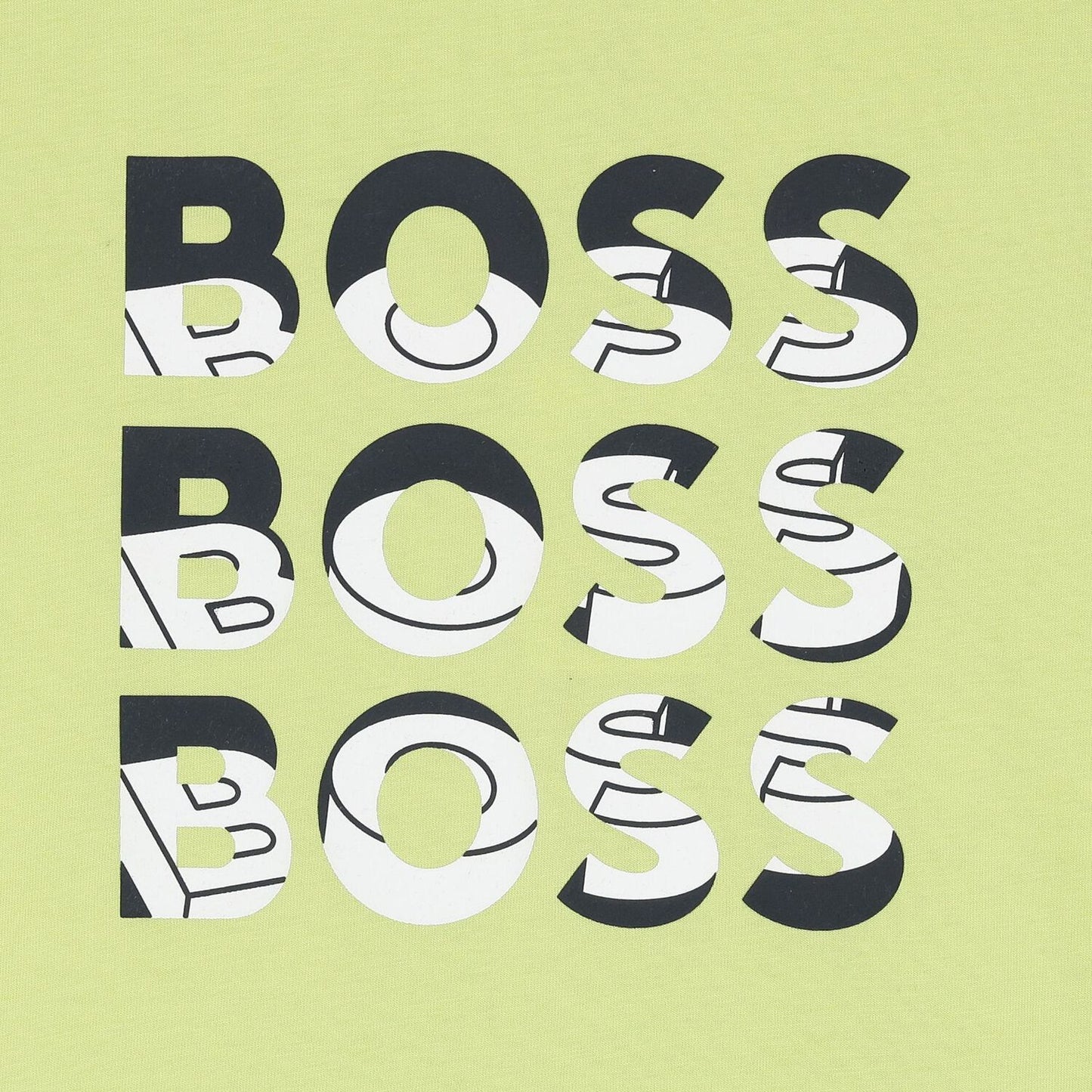 BOSS Boys Lime Logo T-Shirt