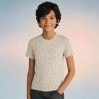 BOSS Boys Beige Logo T-Shirt