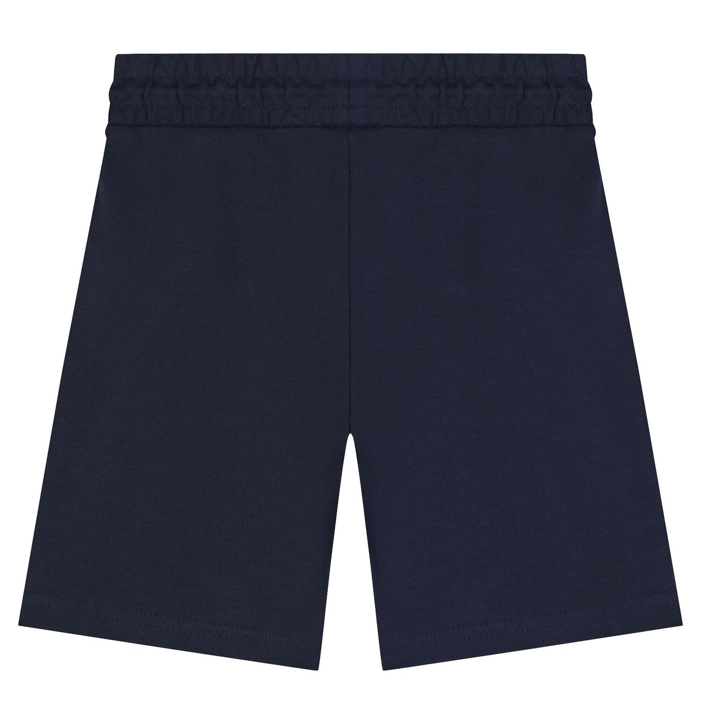 BOSS Boys White & Navy Blue Logo Shorts Set