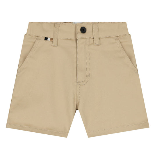 BOSS Young Boys Beige Shorts