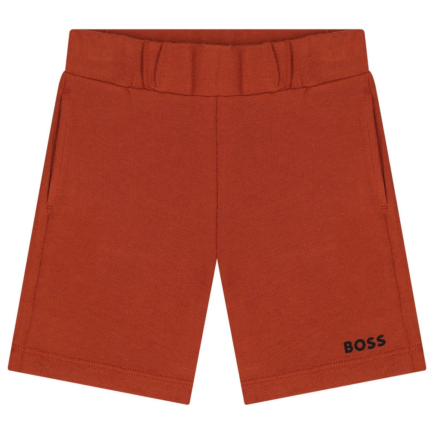 BOSS Younger Boys White & Rust Orange Shorts Set