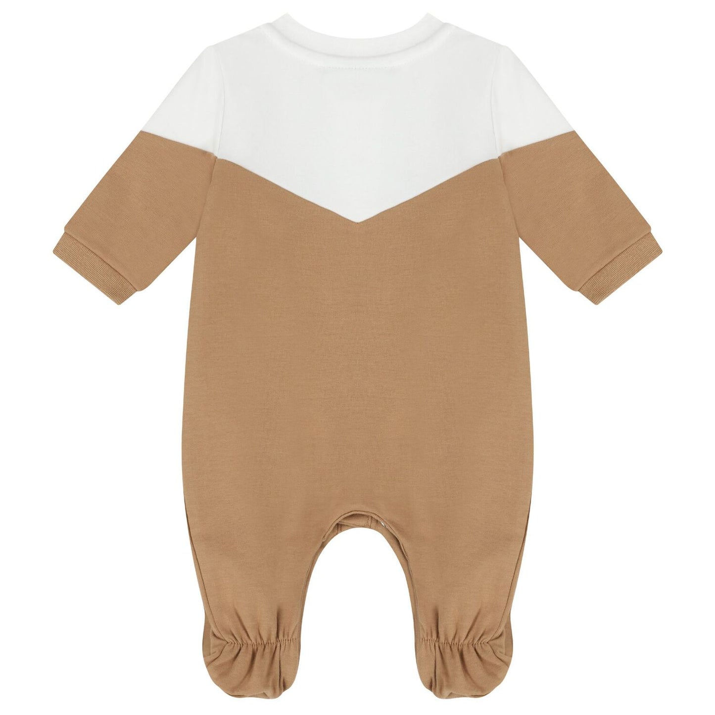 BOSS Baby Boys White & Beige Logo Babygrow Gift Set