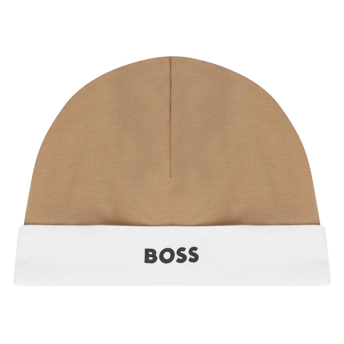 BOSS Baby Boys White & Beige Logo Babygrow Gift Set