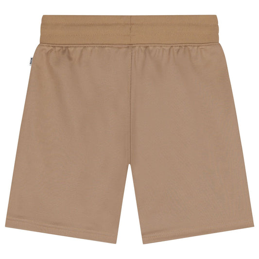 BOSS J52312/269 Boys Beige Logo Shorts
