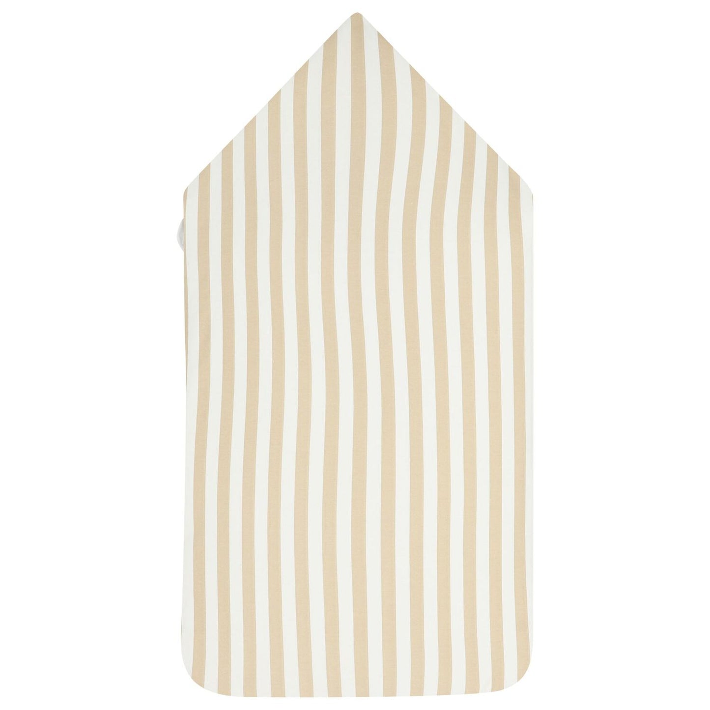 BOSS Baby Boys White & Beige Striped Logo Nest
