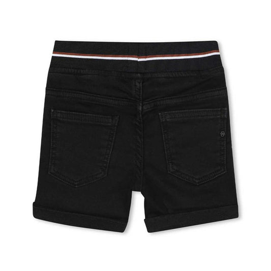 BOSS Young Boys Black DENIM Shorts