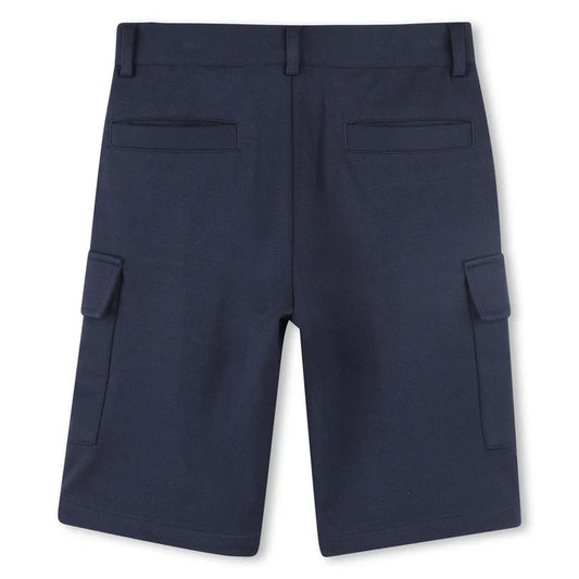 BOSS Boys Navy Blue Shorts