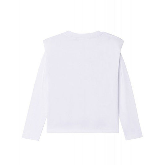 DKNY Girls Long Sleeve White Logo T-Shirt