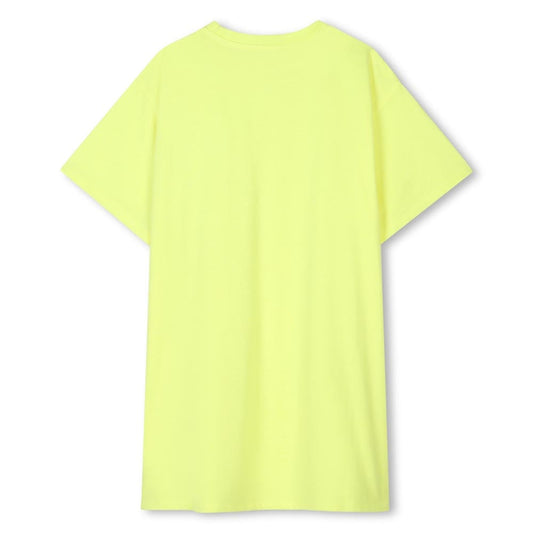DKNY Girls Short Sleeved Lime Green T-Shirt Dress