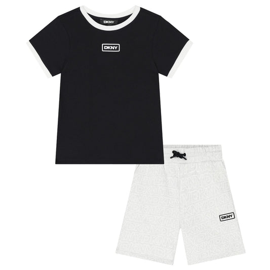 DKNY Boys Short Sleeve T-Shirt + Bermuda