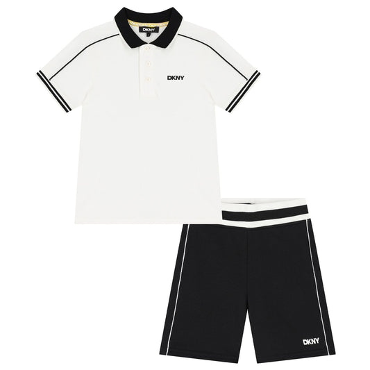 DKNY Boys Polo Shirt + Bermuda