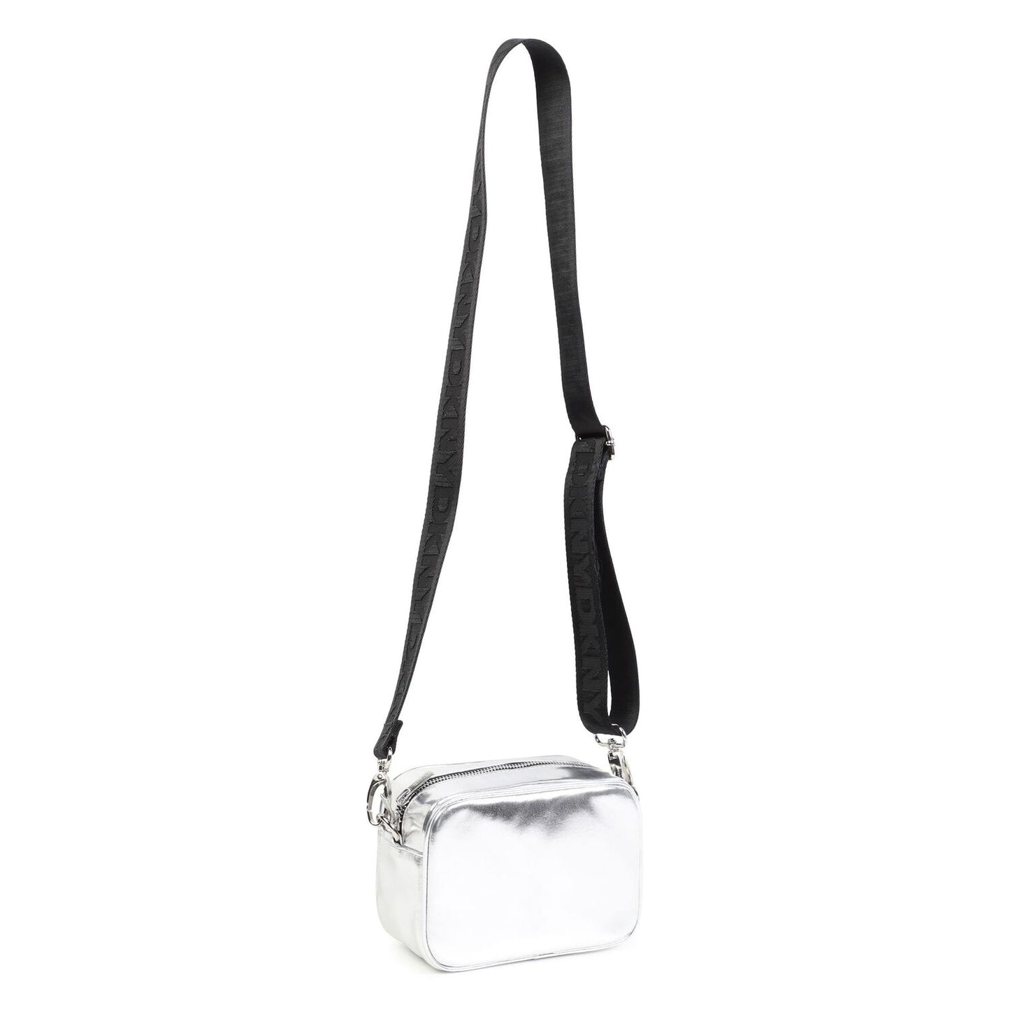 DKNY Girls Silver Faux Leather Bag