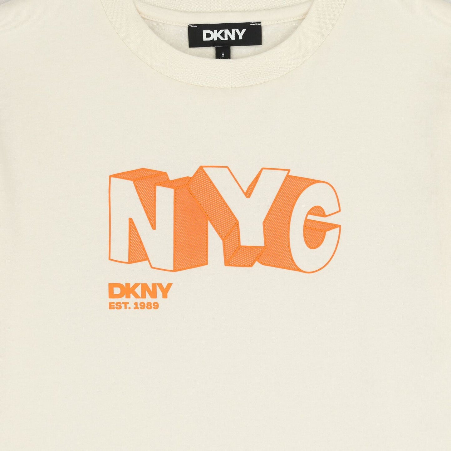 DKNY Boys Ivory Logo T-Shirt