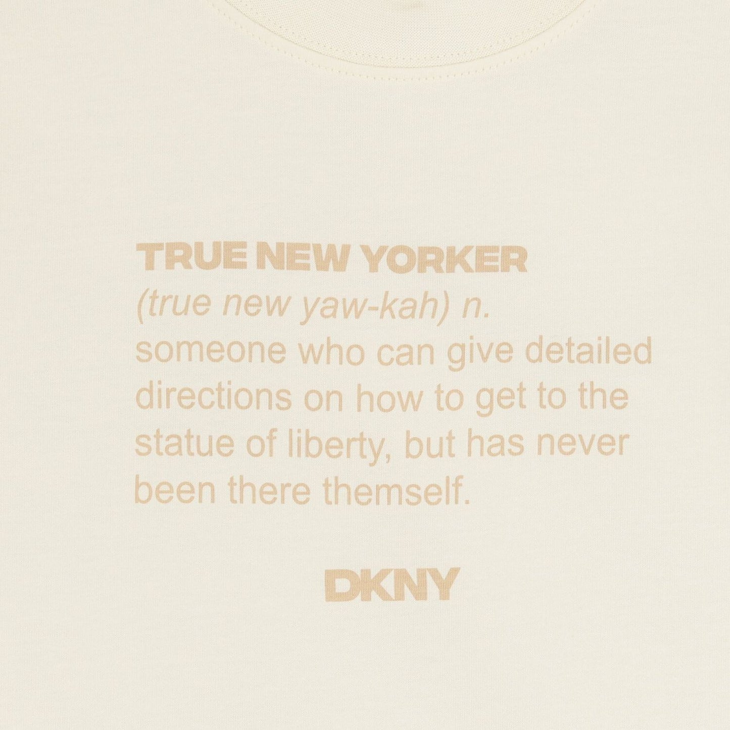 DKNY Mini Me Ivory Logo T-Shirt