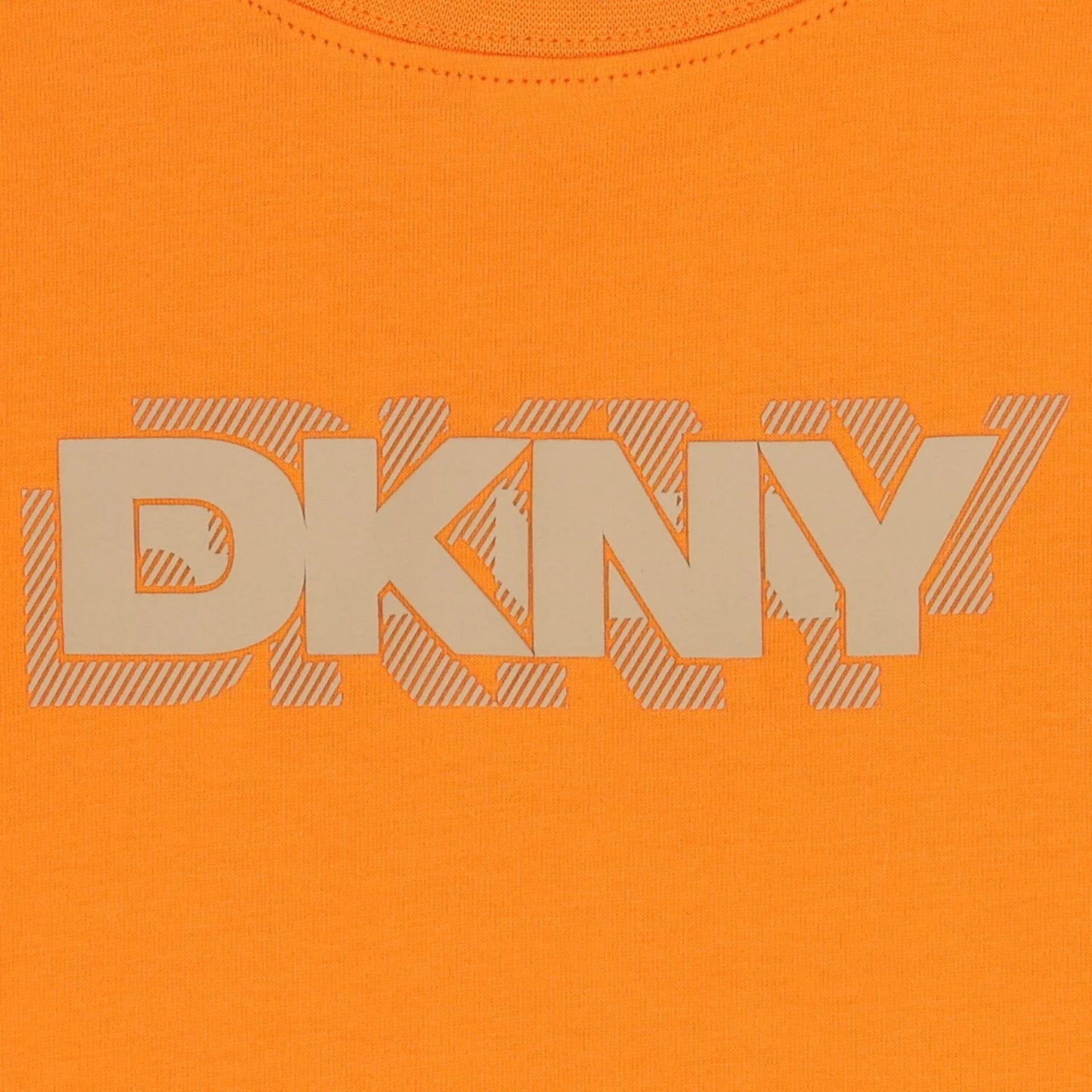 DKNY Boys Orange Logo T-Shirt