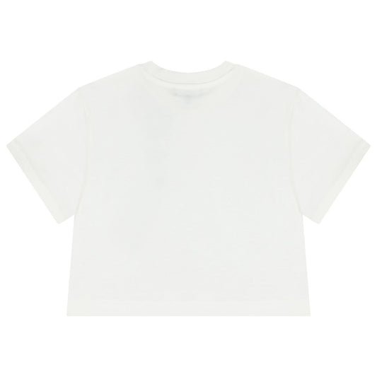 DKNY Girls Mini Me White Logo T-Shirt