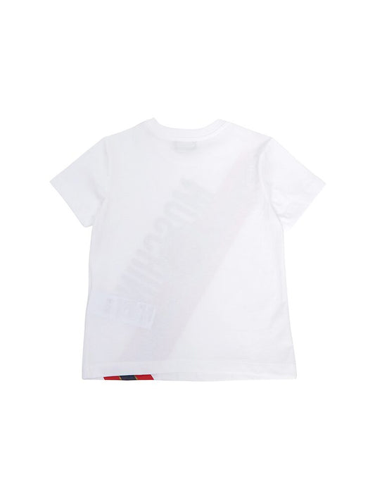 MOSCHINO Boys Short Sleeve White Logo T-Shirt