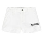 MOSCHINO Girls White Logo Shorts