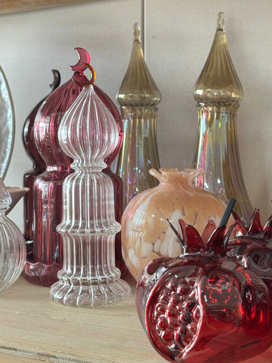 Pomegranate glass decoration - small