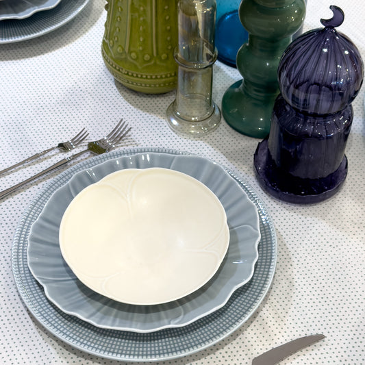 Ceramic Beige Decorative Bowl