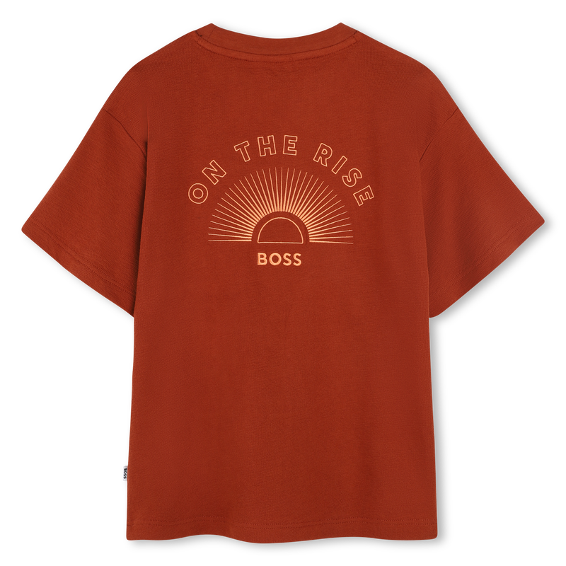 BOSS Baby Boys Embroidered Cotton T-shirt