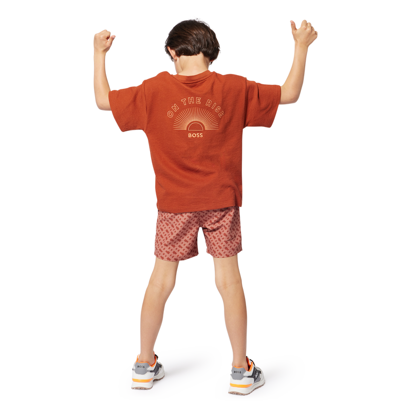 BOSS Baby Boys Embroidered Cotton T-shirt