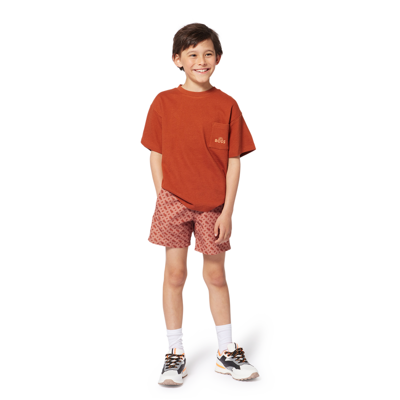 BOSS Baby Boys Embroidered Cotton T-shirt