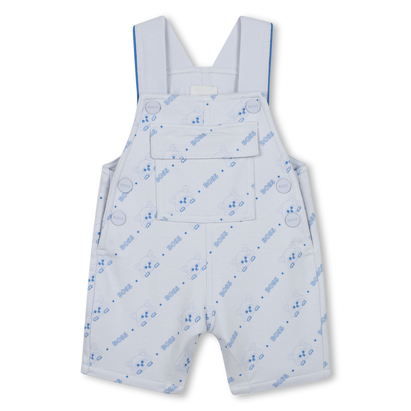 BOSS Baby Boy Panda-Print Short Overalls