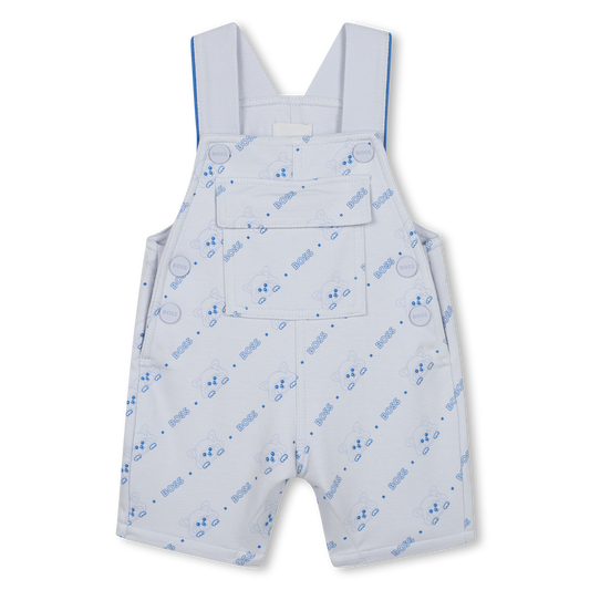 BOSS Baby Boy Panda-Print Short Overalls