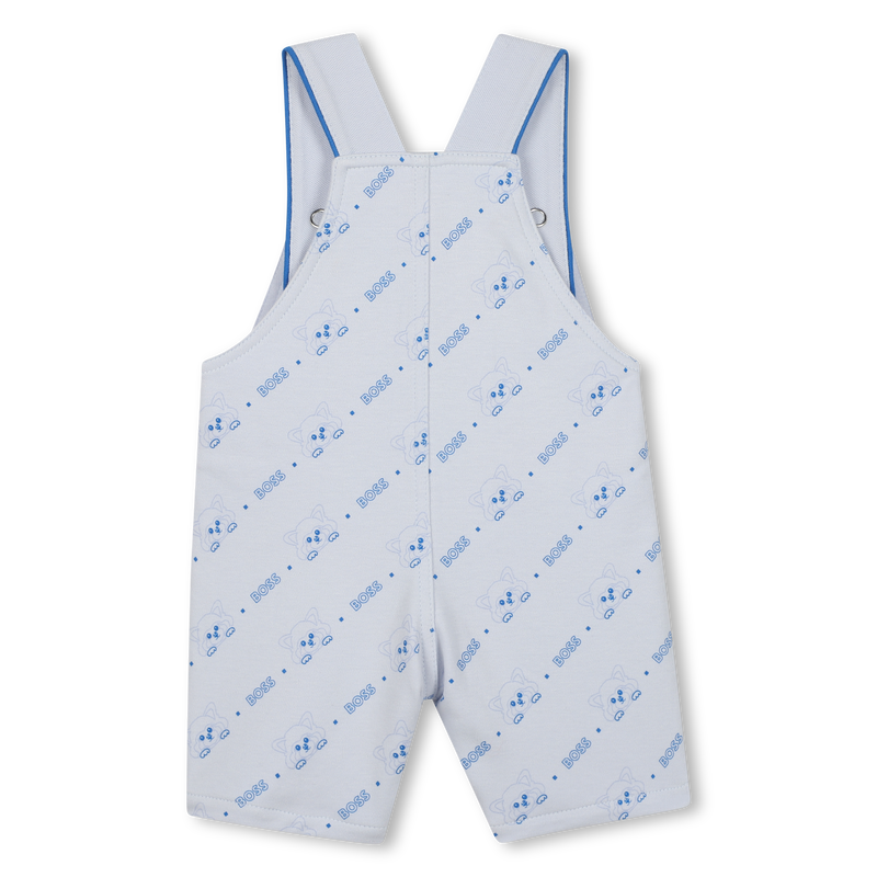 BOSS Baby Boy Panda-Print Short Overalls