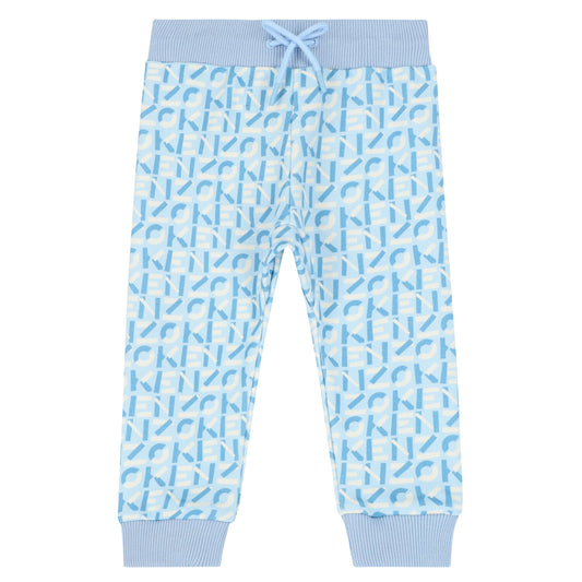 KENZO KIDS Younger Boys Blue Logo Joggers