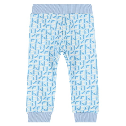 KENZO KIDS Younger Boys Blue Logo Joggers