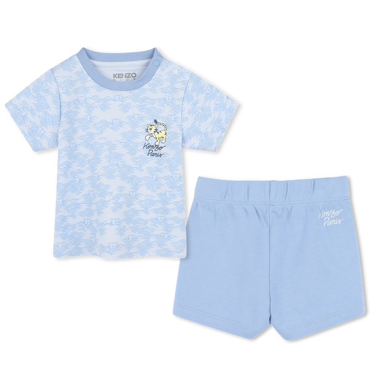 KENZO KIDS Boys Blue Shorts and T-shirt set