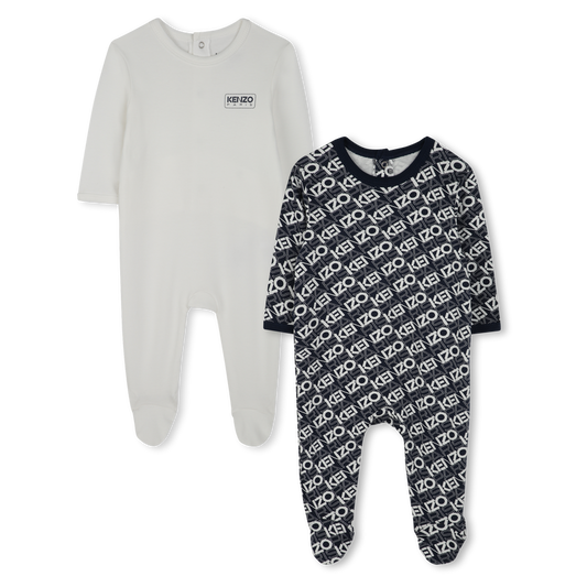 KENZO KIDS Boys Navy/White Pajamas Set of 2