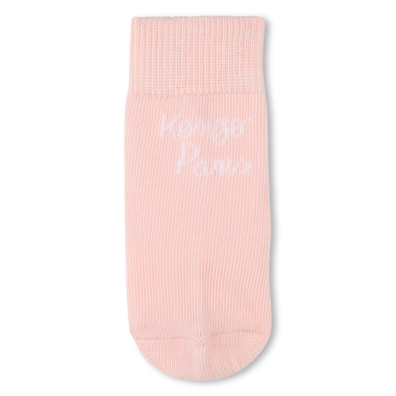 KENZO KIDS Girls 2 pairs of Pink Logo Socks
